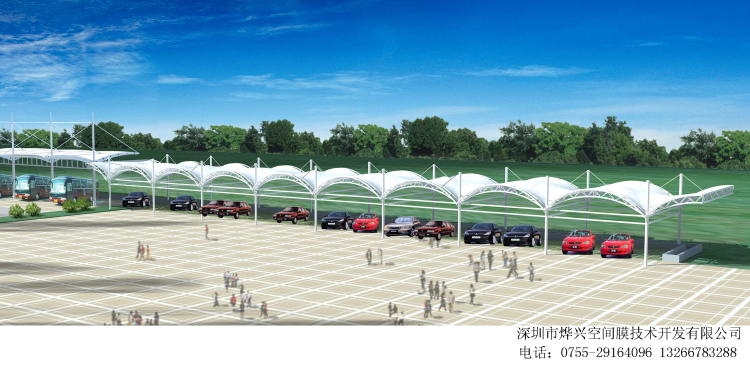 烏云遮不住太陽，鋼結(jié)構(gòu)車棚不怕火煉！